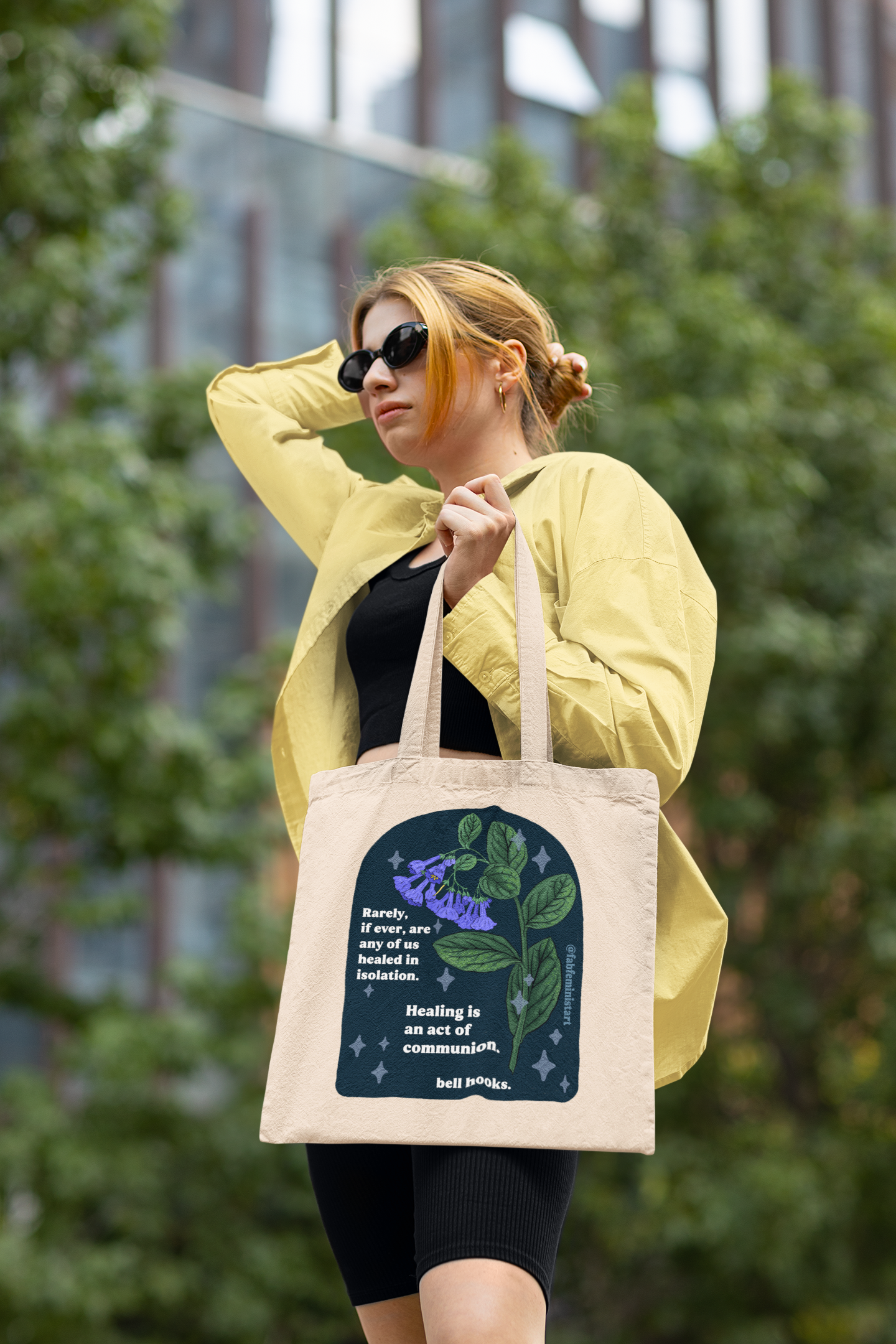 Rarely, if ever, are any of us healed in isolation. Healing is an act of communion, bell hooks: feminist tote