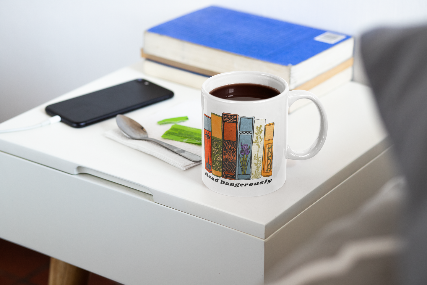 Read Dangerously: Book Lover Mug