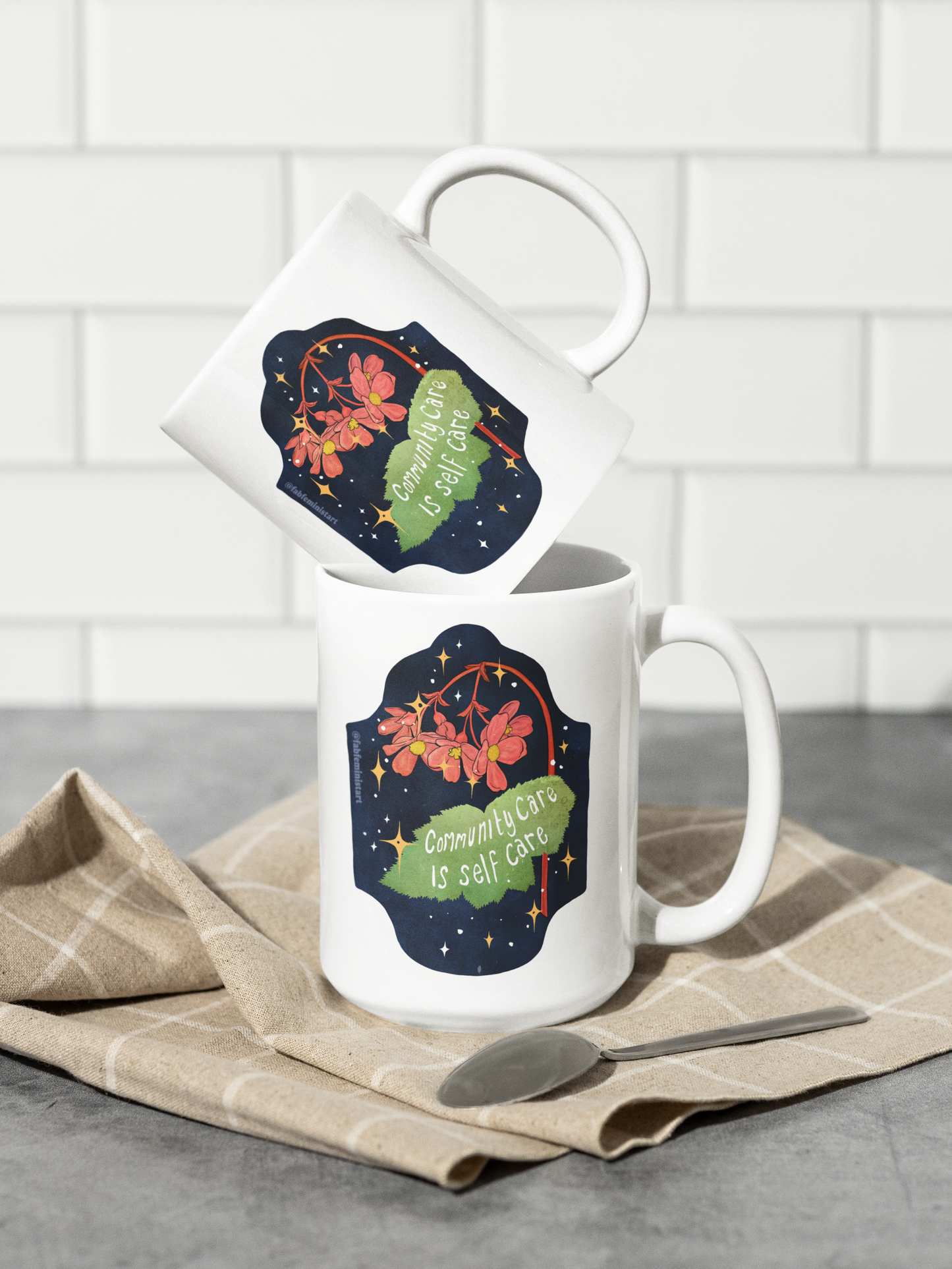 Community care is self care: Feminist mug