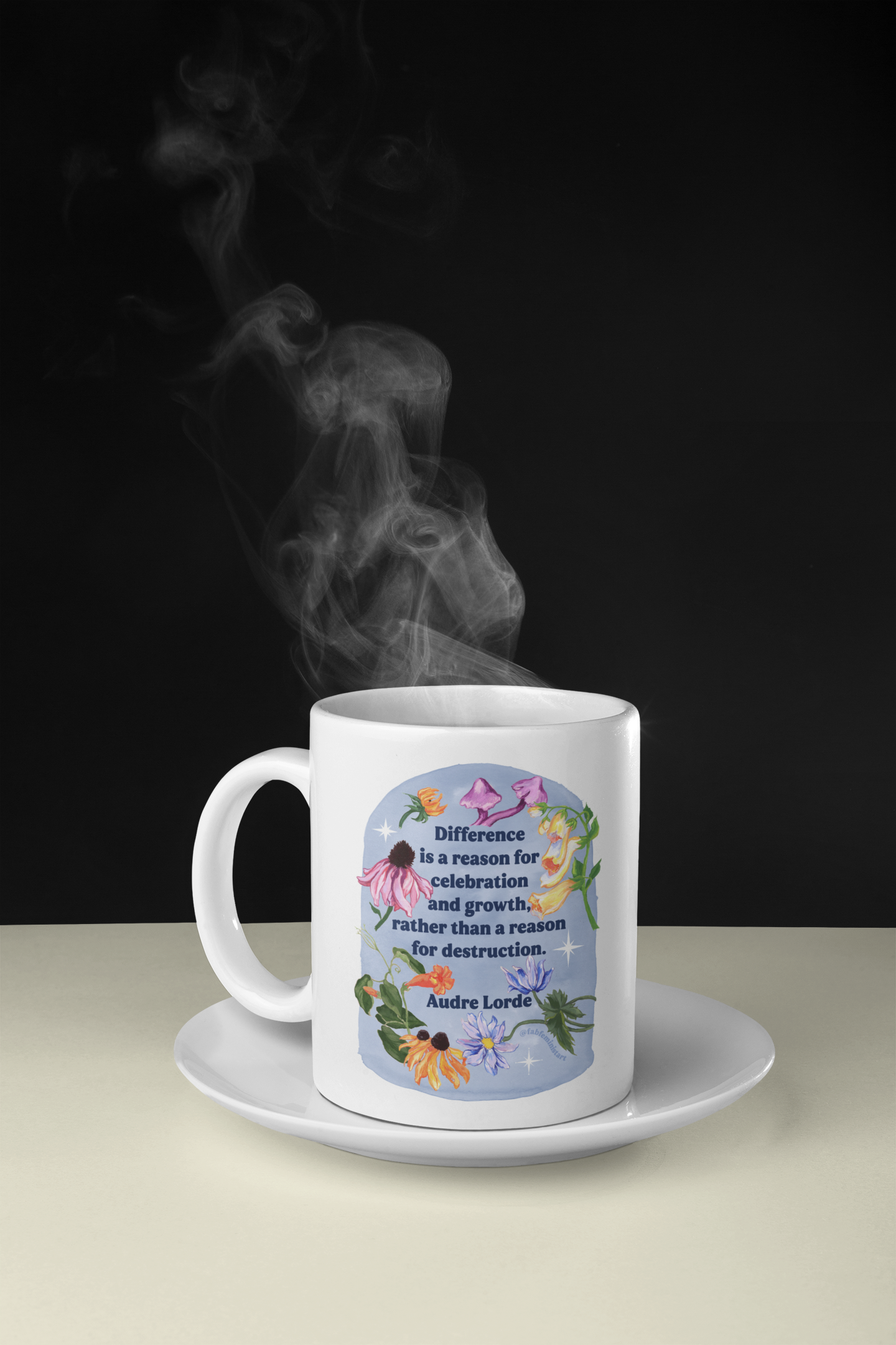 Difference is a reason for celebration and growth rather than a reason for destruction, Audre Lorde: Feminist Mug