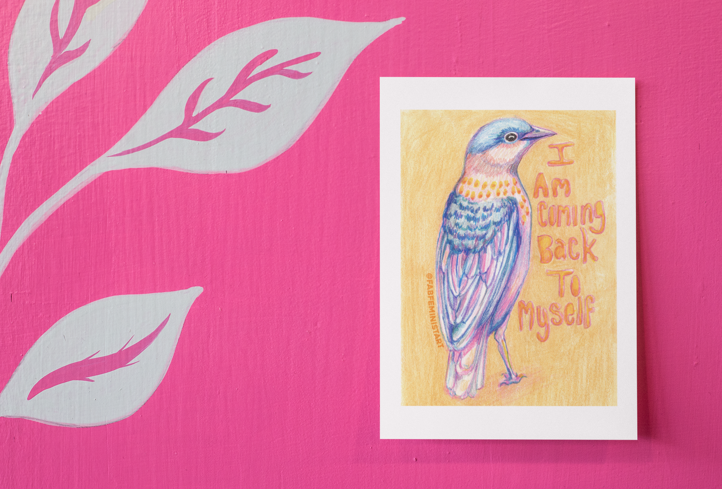 I Am Coming Back To Myself: Mental Health Art Print