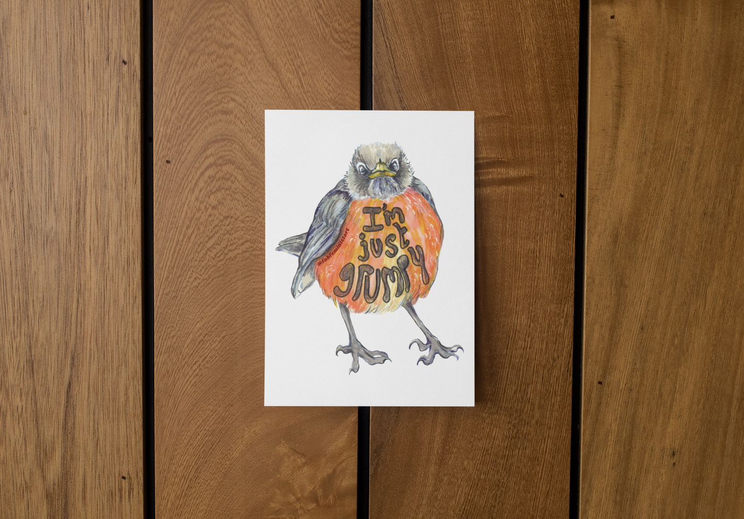 I'm Just Grumpy: Mental Health Art Print