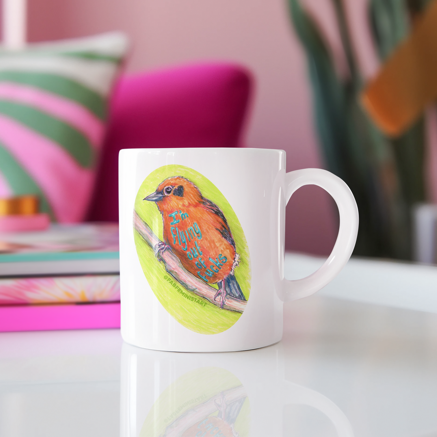 I Am Flying Out Of Fucks: Mental Health Mug