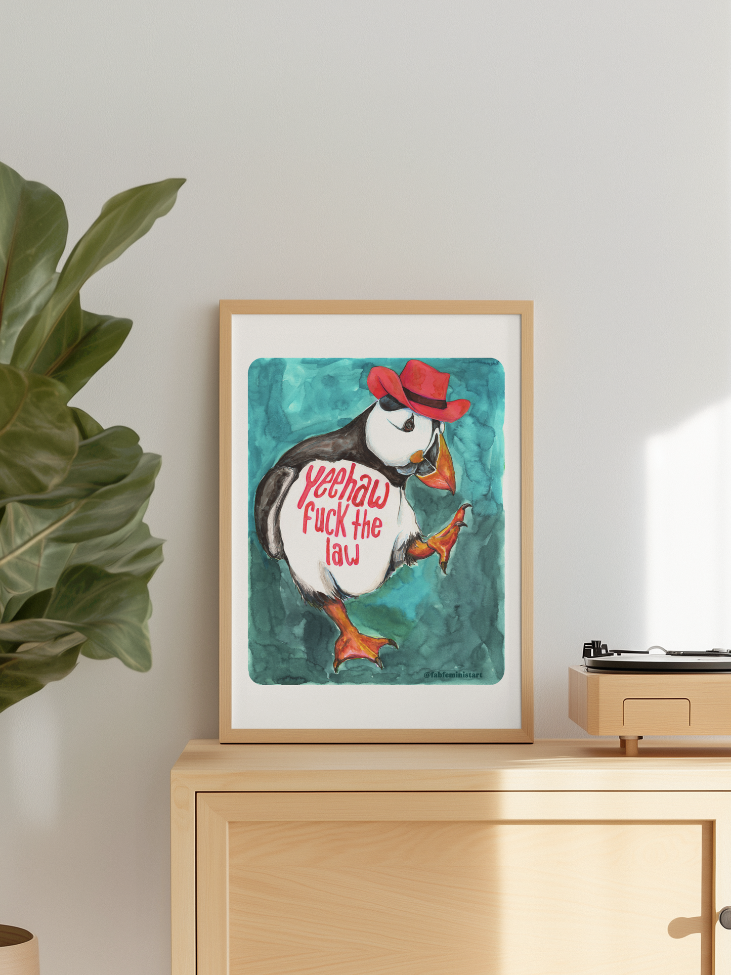 Feminist Print: Yeehaw F*ck The Law