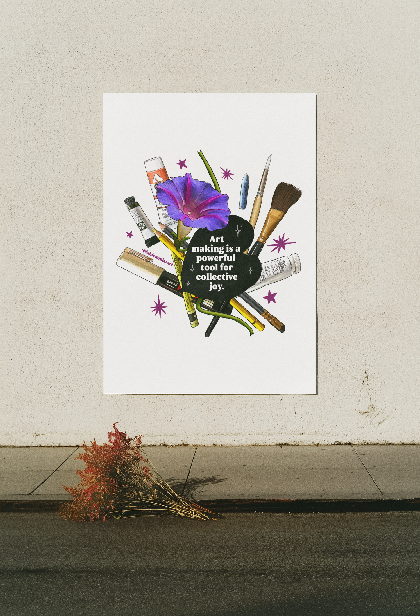 Art Making is a Powerful Tool for Collective Joy: feminist art print
