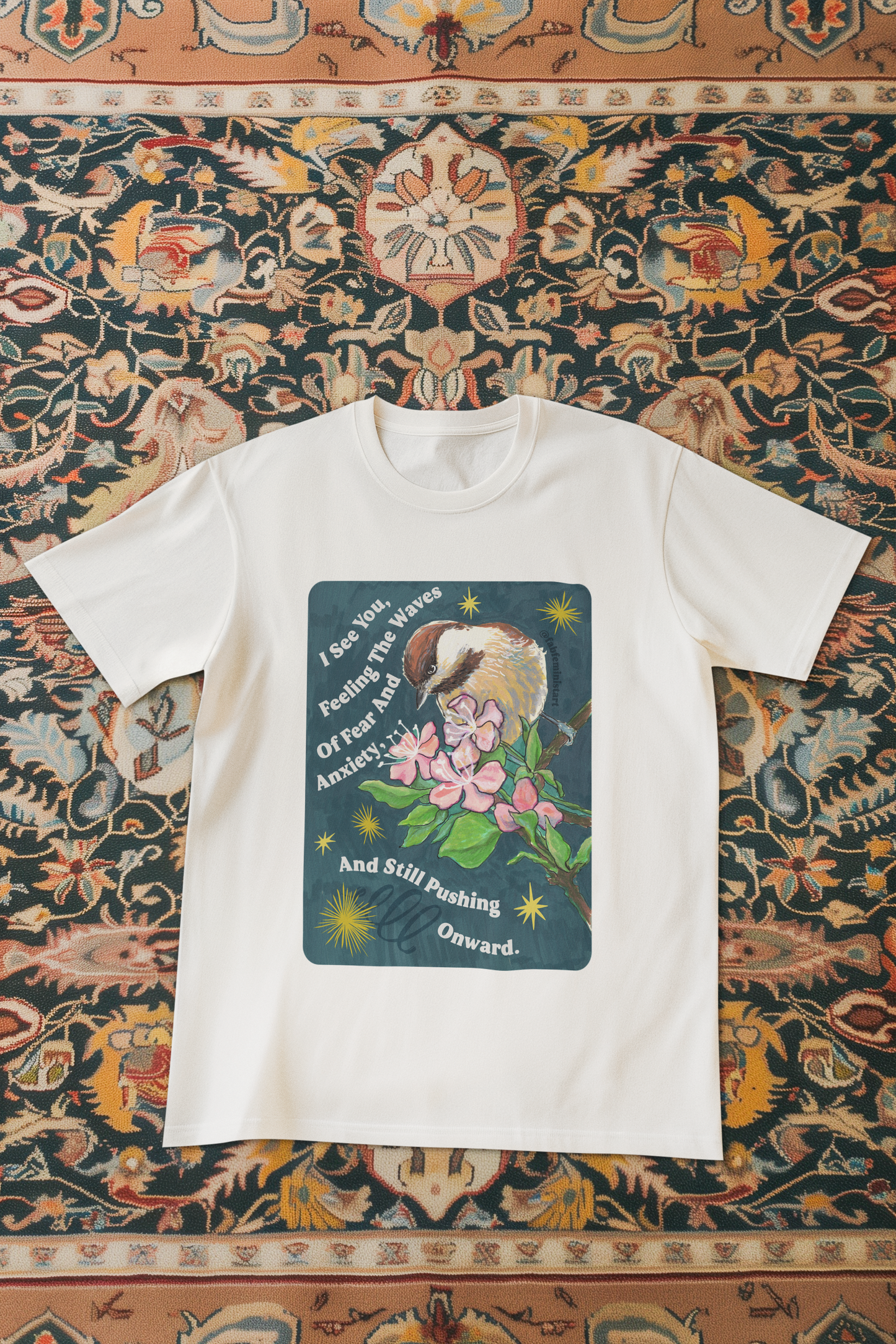 I See You Feeling The Waves Of Fear And Anxiety And Still Pushing Onward: Mental Health Shirt