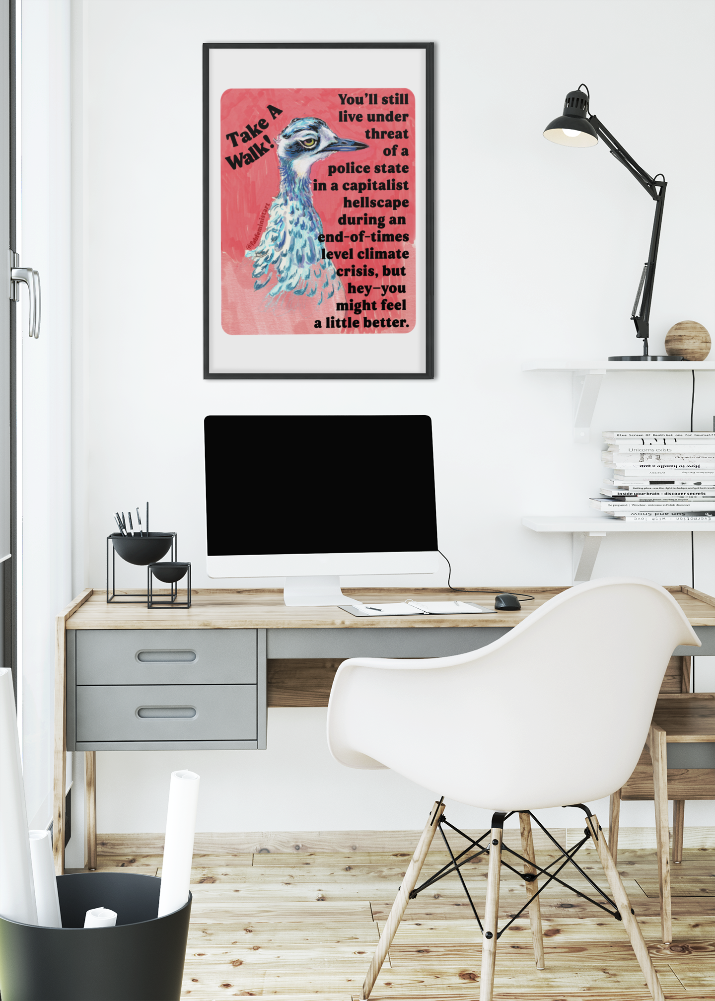 Take A Walk: Feminist Art Print