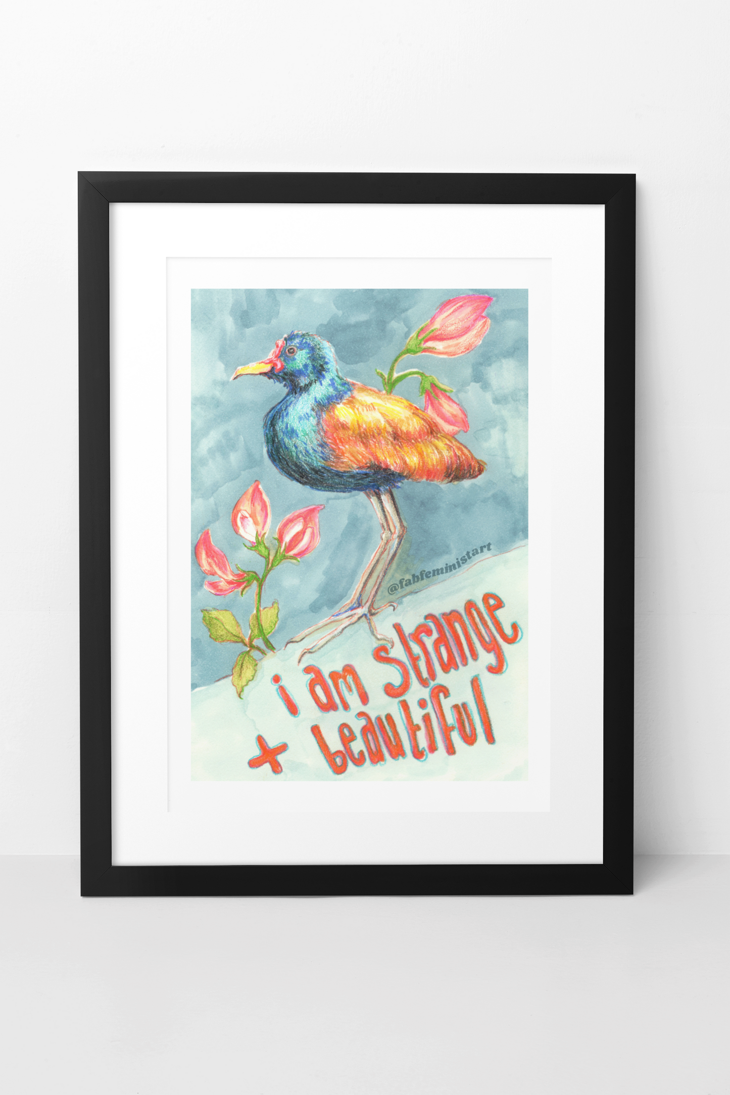 I Am Strange And Beautiful: Mental Health Art Print