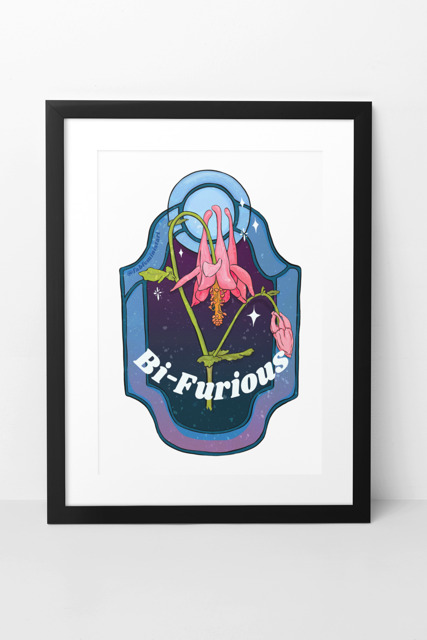 Bi Furious: Bisexual Pride Art Print