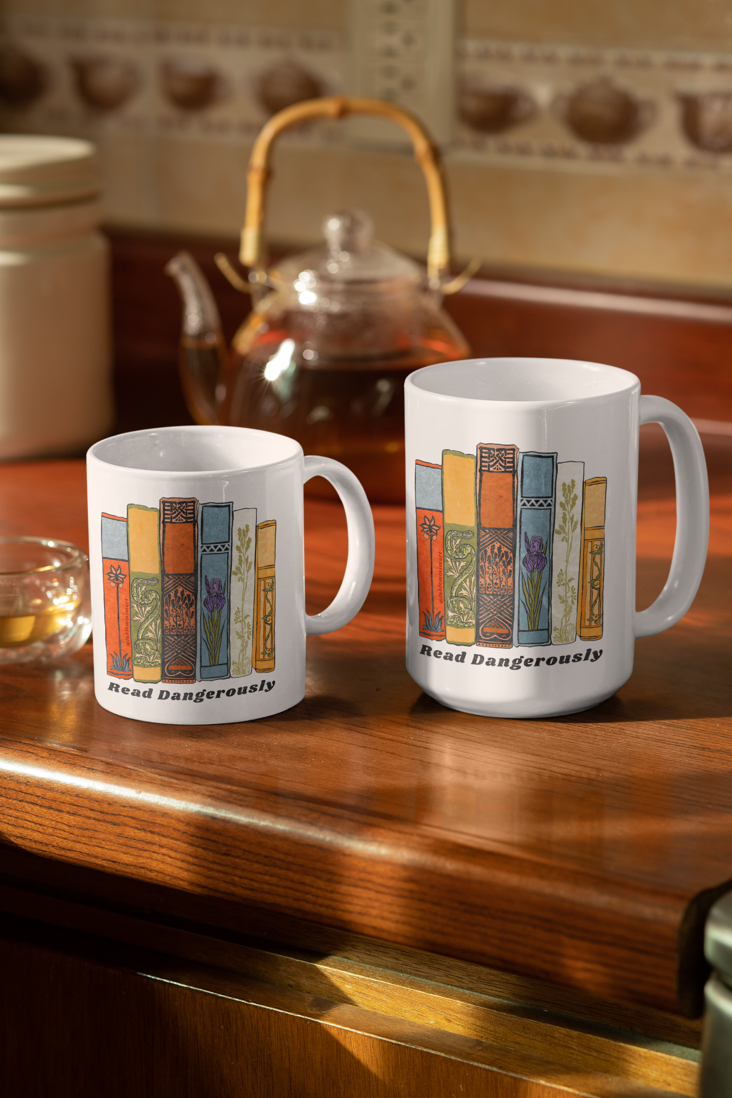 Read Dangerously: Book Lover Mug
