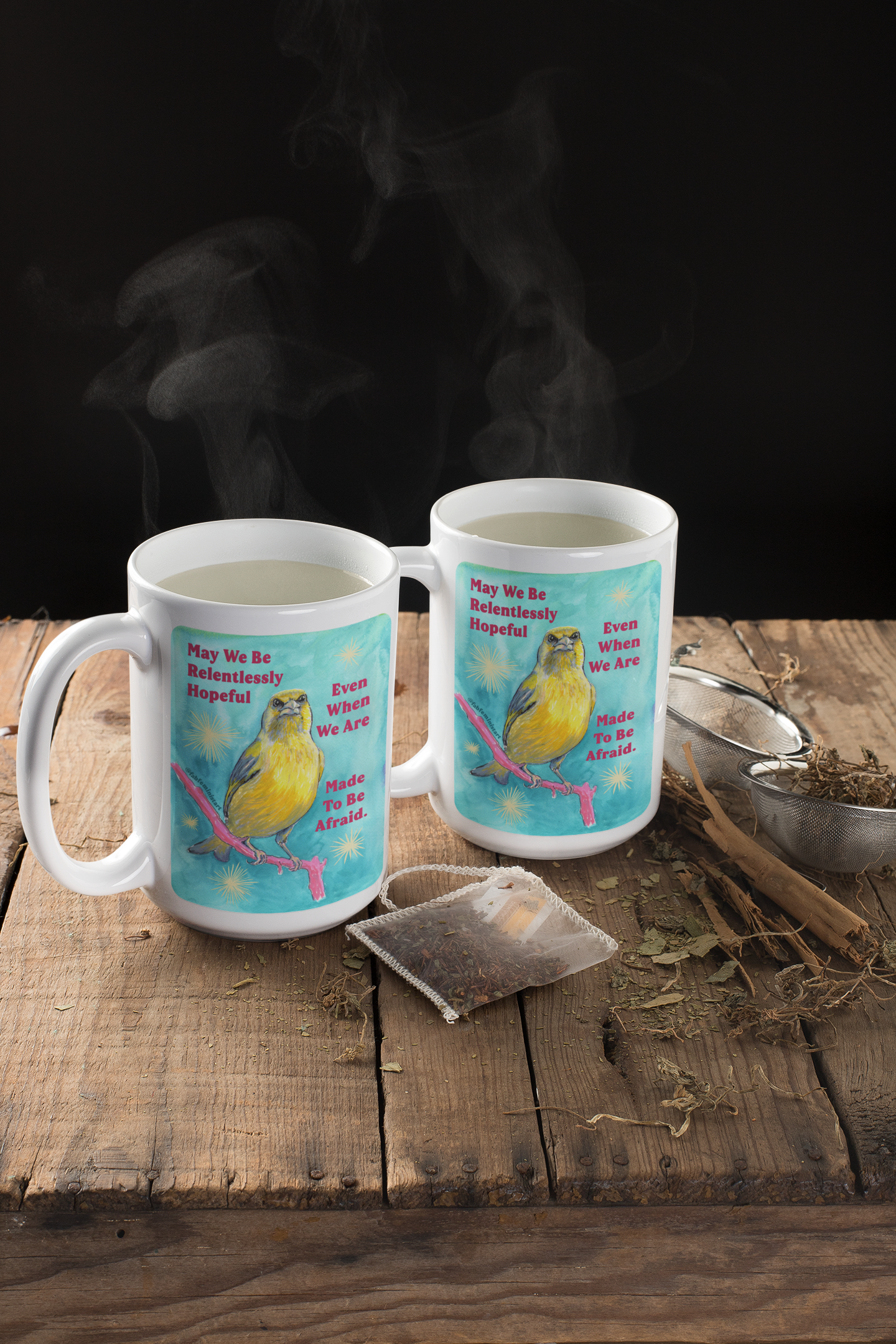 May we be relentlessly hopeful even when we are made to be afraid: Feminist Mug