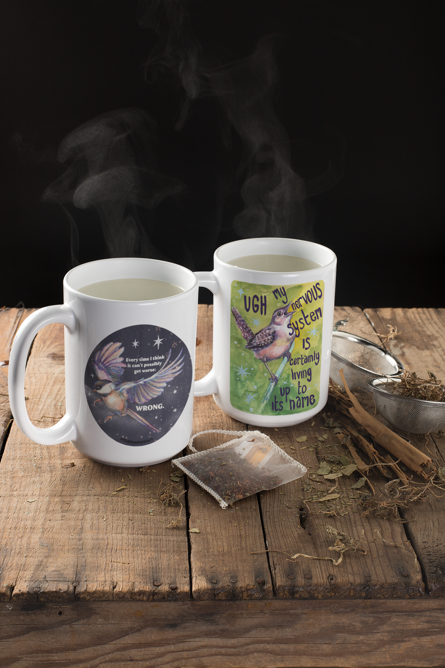 UGH My nervous system is certainly living up to its name: Mental health mug