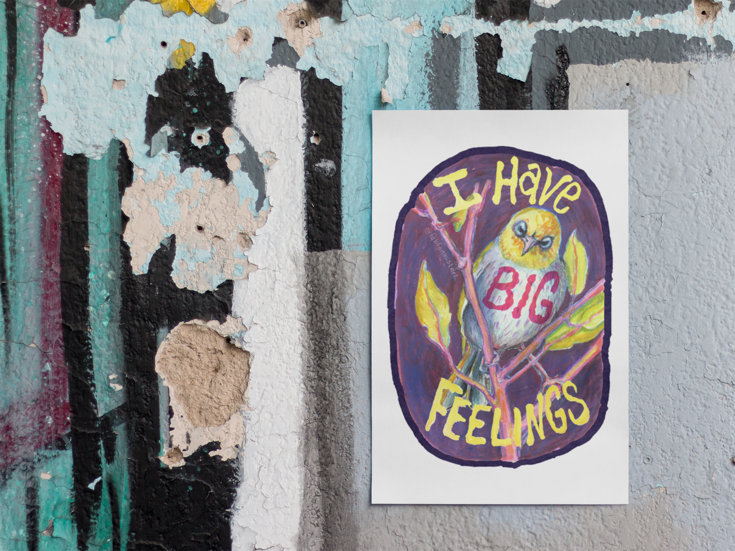 I Have Big Feelings: Mental Health Art Print