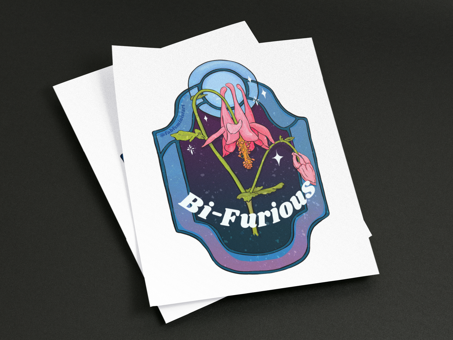 Bi Furious: Bisexual Pride Art Print