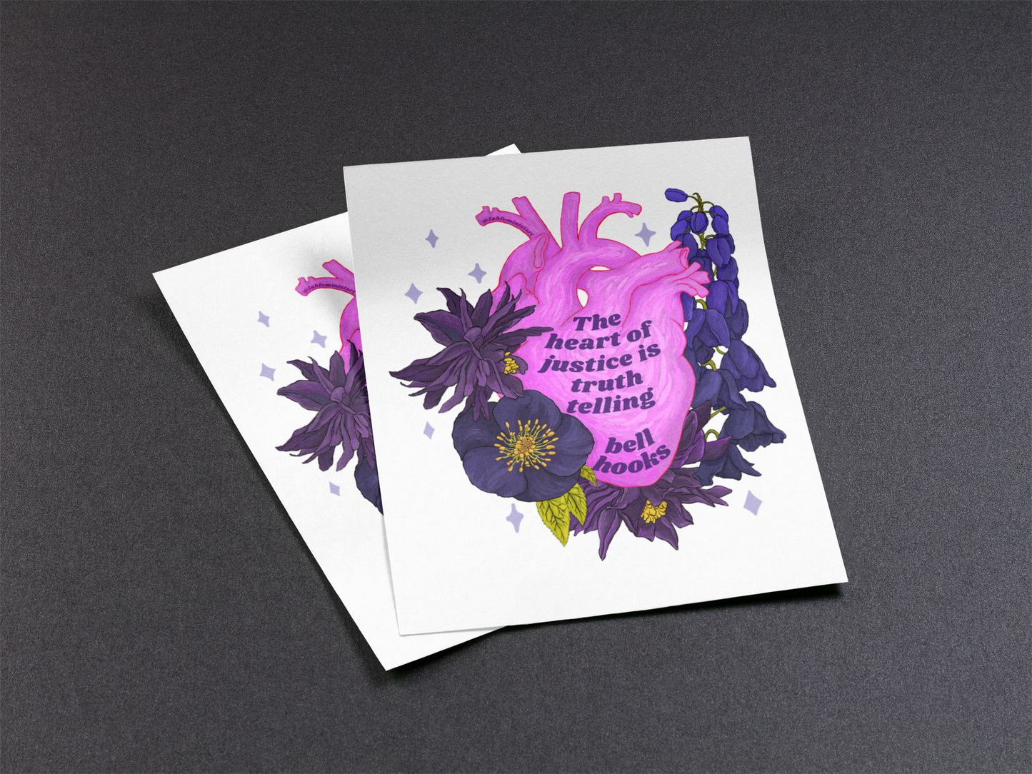 The Heart Of Justice Is Truth Telling, bell hooks: Feminist Art Print