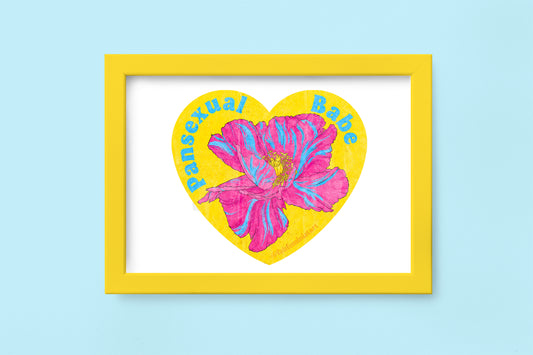 Pansexual Babe: Queer Pride Art