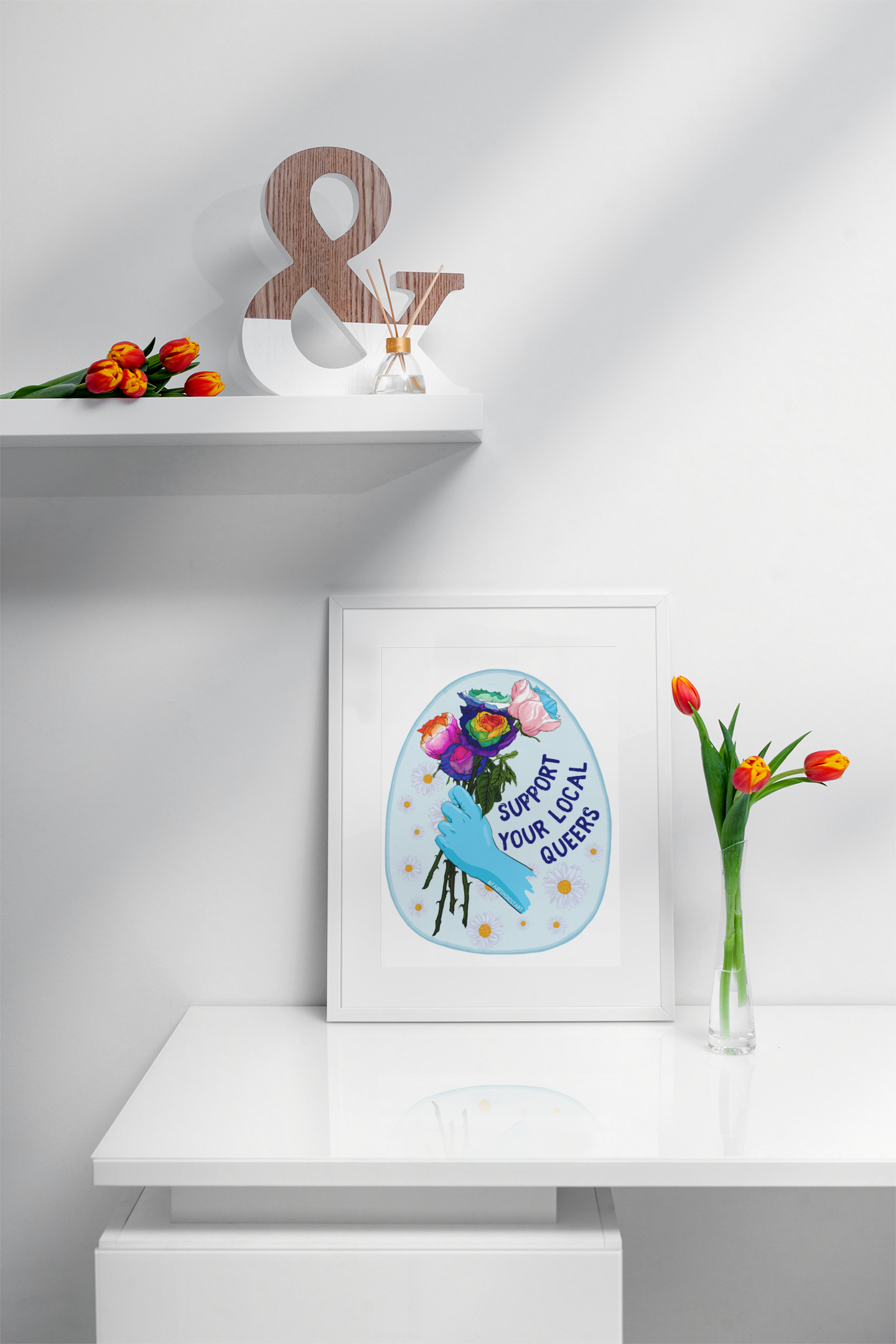Support Your Local Queers: Queer Pride Art Print