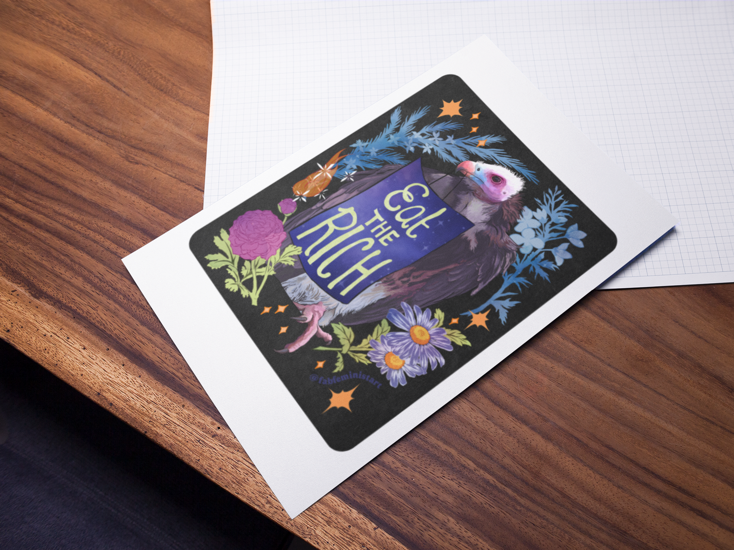 Eat The Rich: Feminist Art Print
