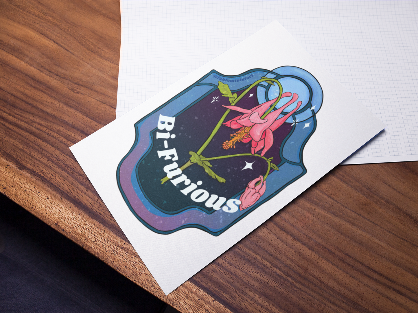 Bi Furious: Bisexual Pride Art Print
