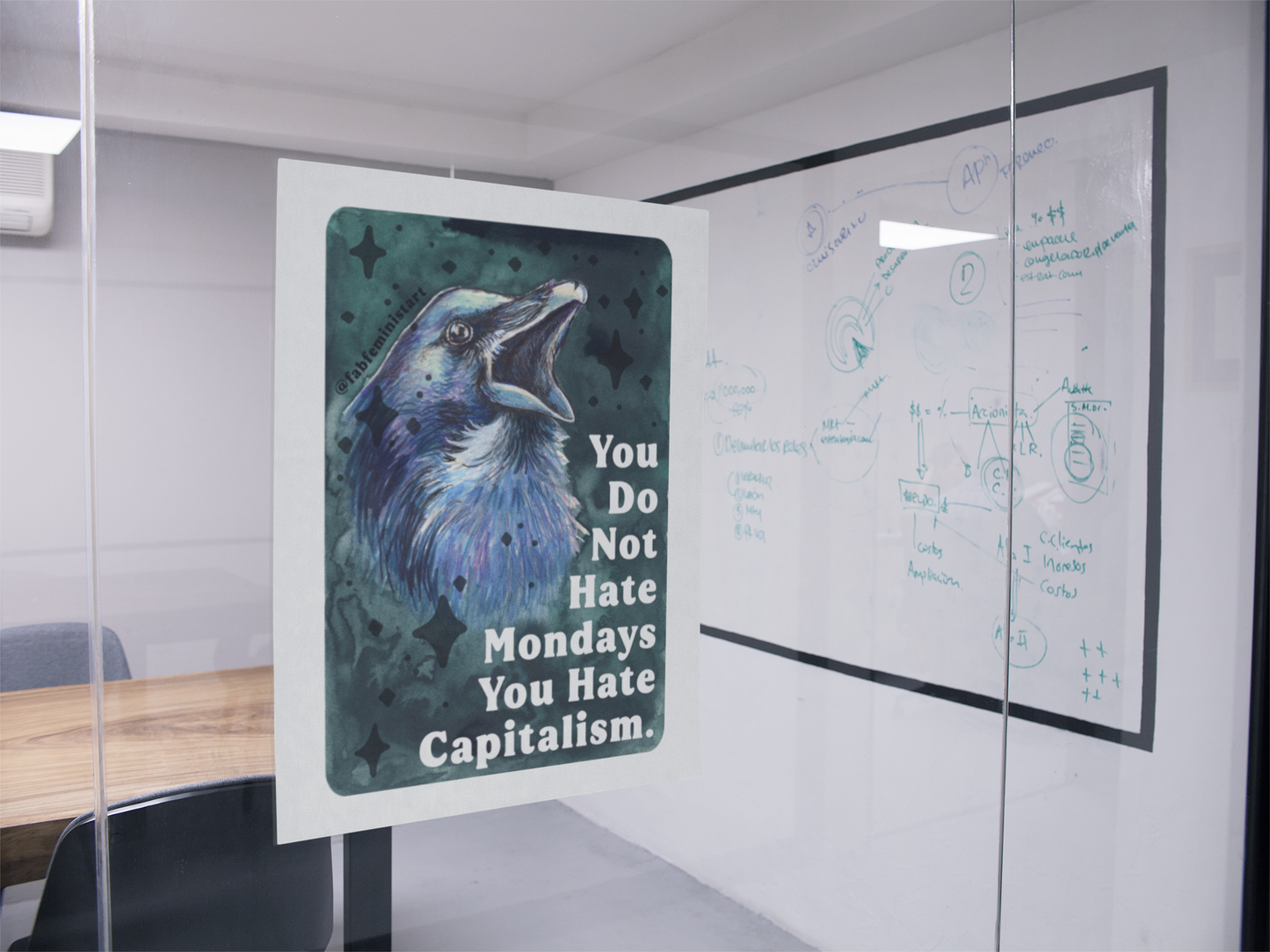 You Do Not Hate Mondays Your Hate Capitalism: Feminist Print