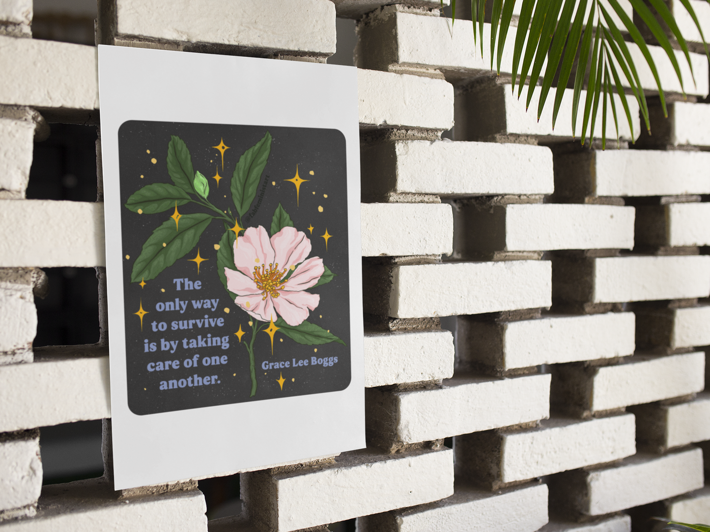 The only way to survive is by taking care of one another, Grace Lee Boggs: Feminist Print