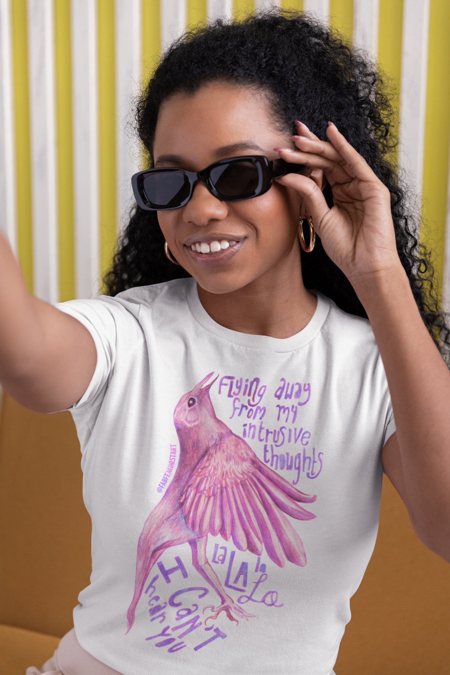 Flying Away From My Intrusive Thoughts: Mental Health Shirt