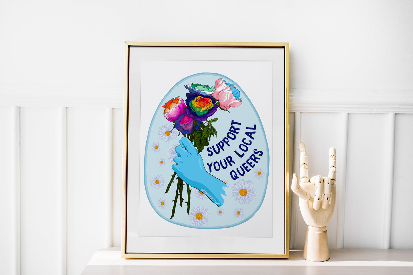 Support Your Local Queers: Queer Pride Art Print