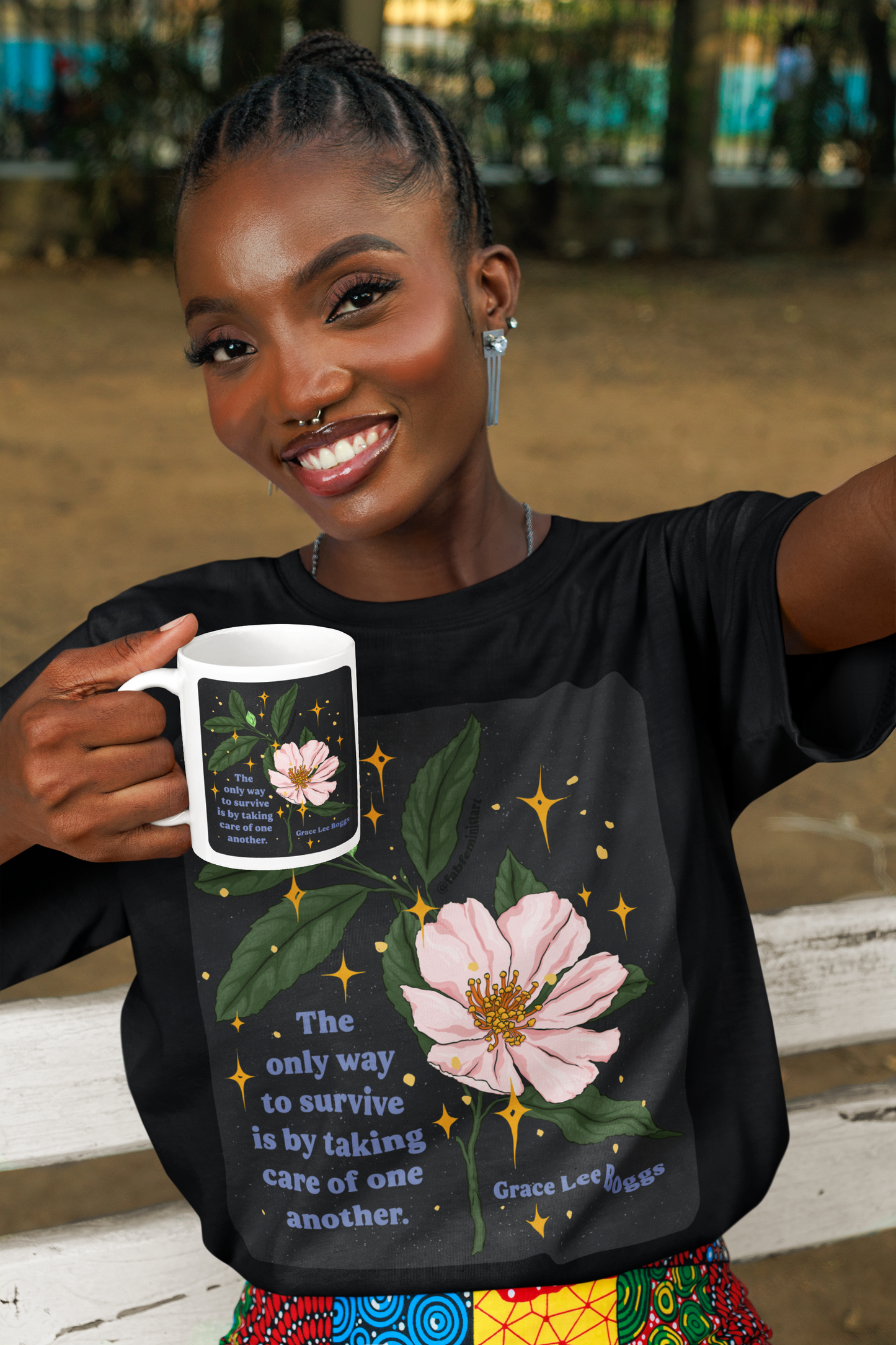 The only way to survive is by taking care of one another, Grace Lee Boggs: Feminist Shirt
