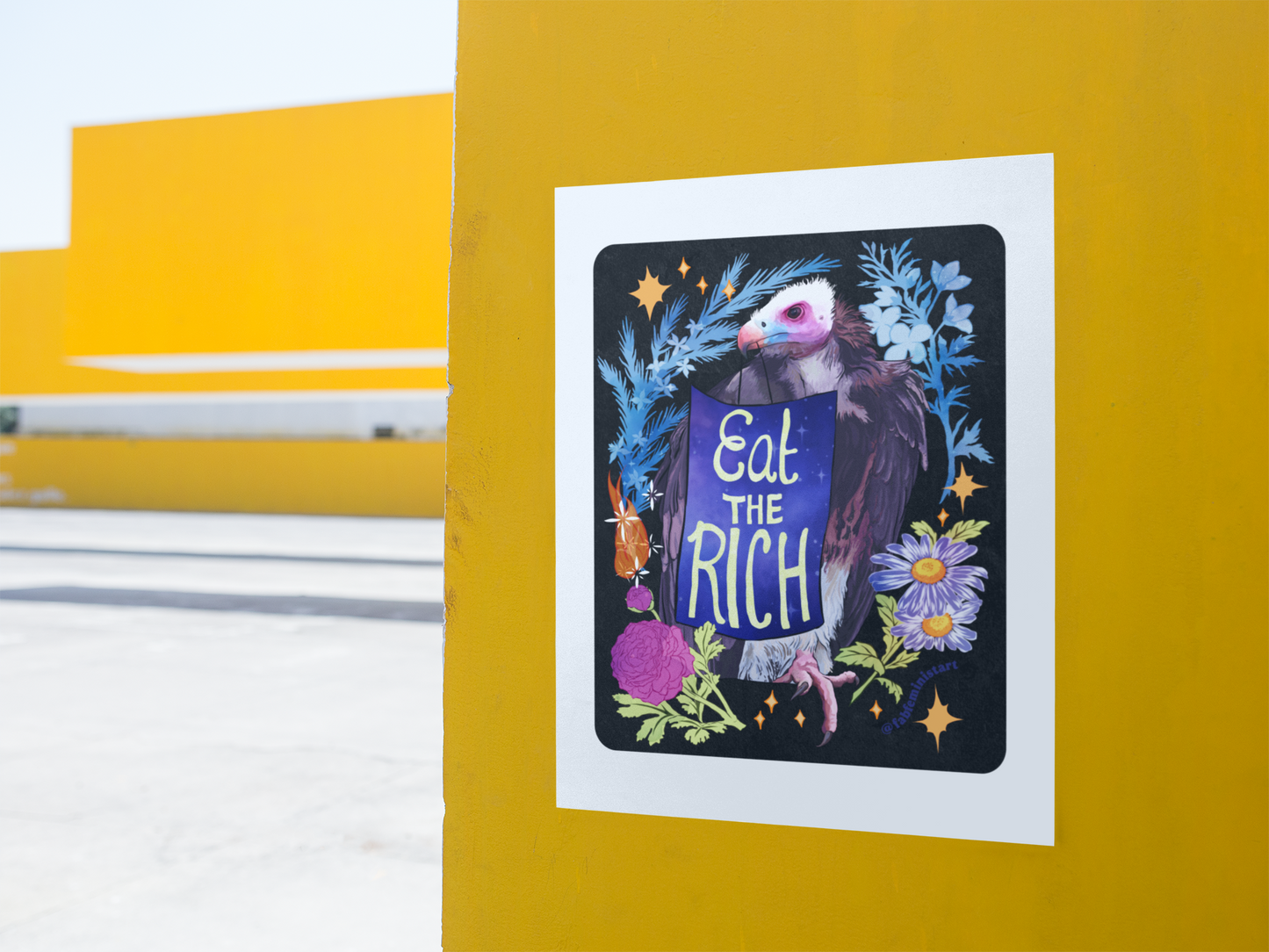 Eat The Rich: Feminist Art Print