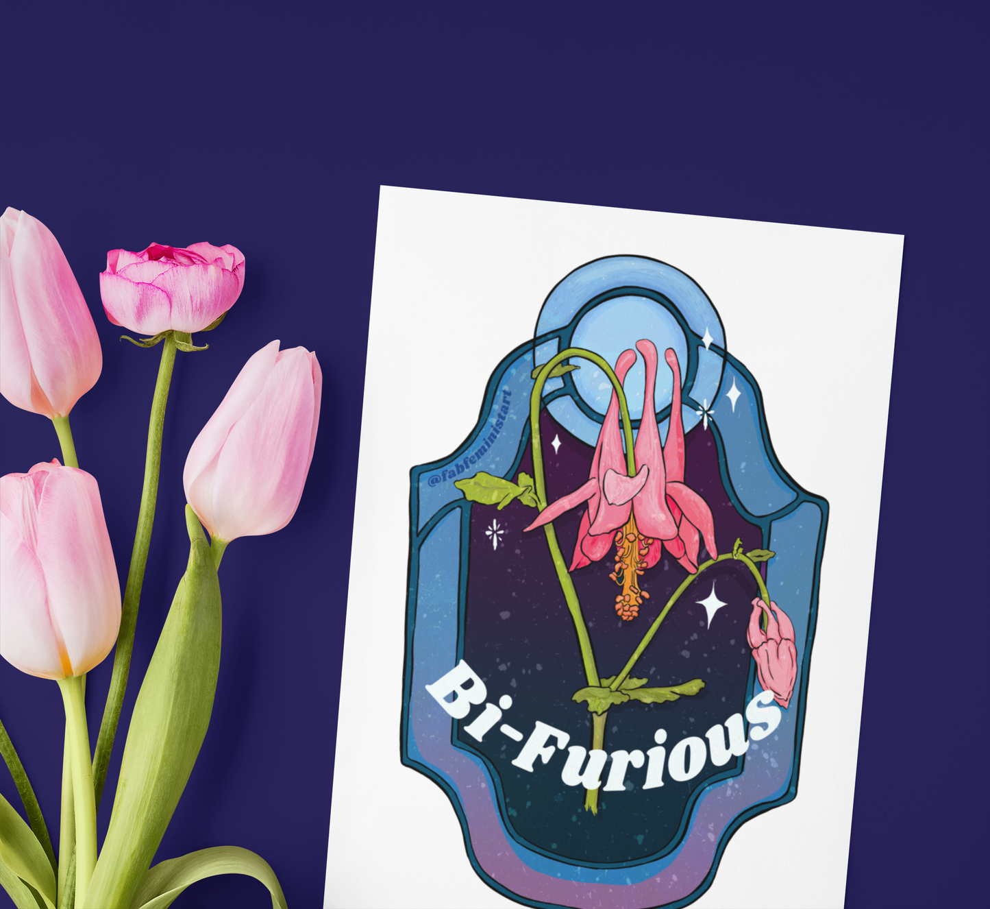 Bi Furious: Bisexual Pride Art Print
