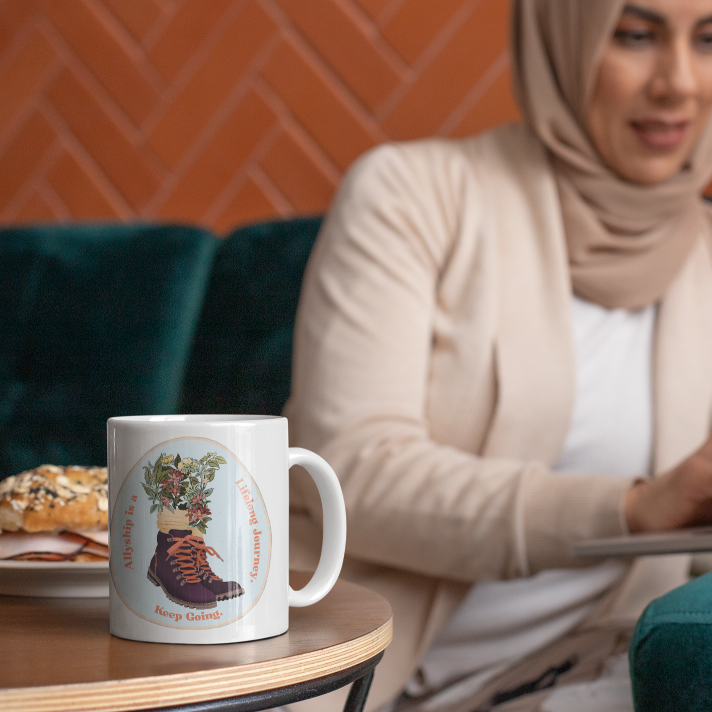 Allyship is a Lifelong Journey. Keep Going: Feminist Mug