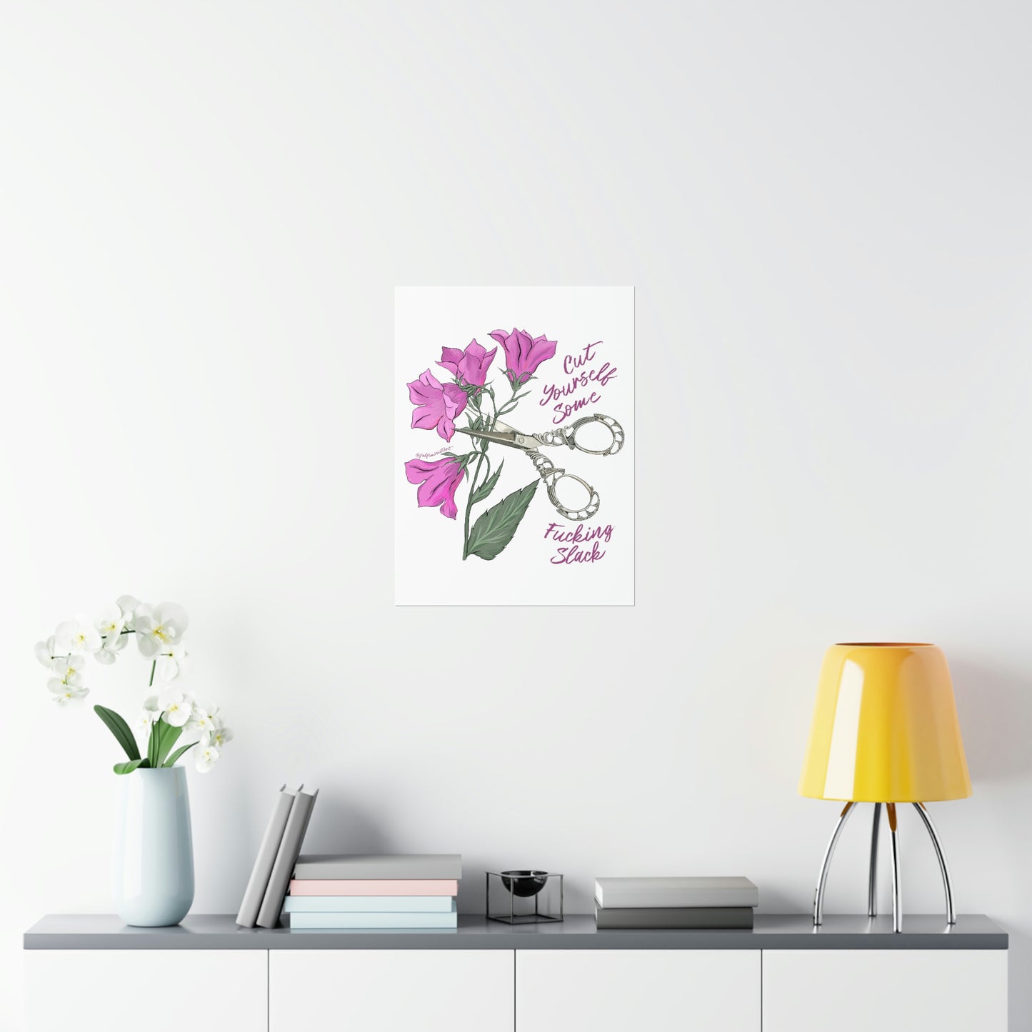Cut Yourself Some Fucking Slack: Mental Health Print