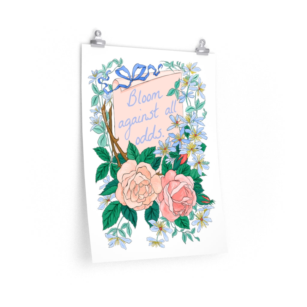 Bloom Against All Odds: Self Care Print