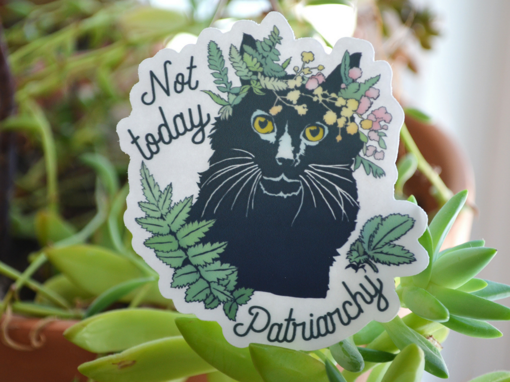 Not Today Patriarchy: Feminist Laptop Sticker