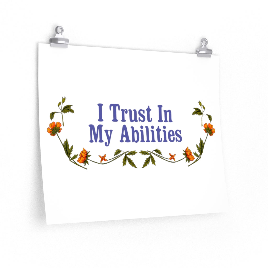 I Trust In My Abilities: Mental Health Print