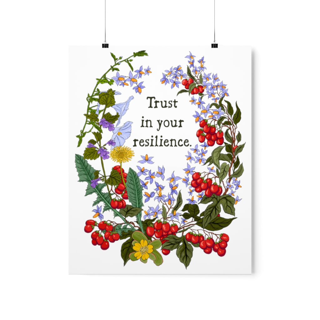 Trust In Your Resilience: Self Care Print