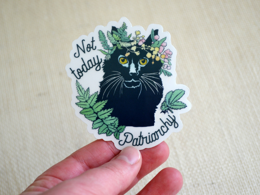 Not Today Patriarchy: Feminist Laptop Sticker