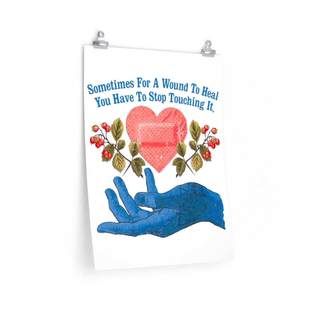 Sometimes To Heal A Wound You Need To Stop Touching It: Mental Health Art