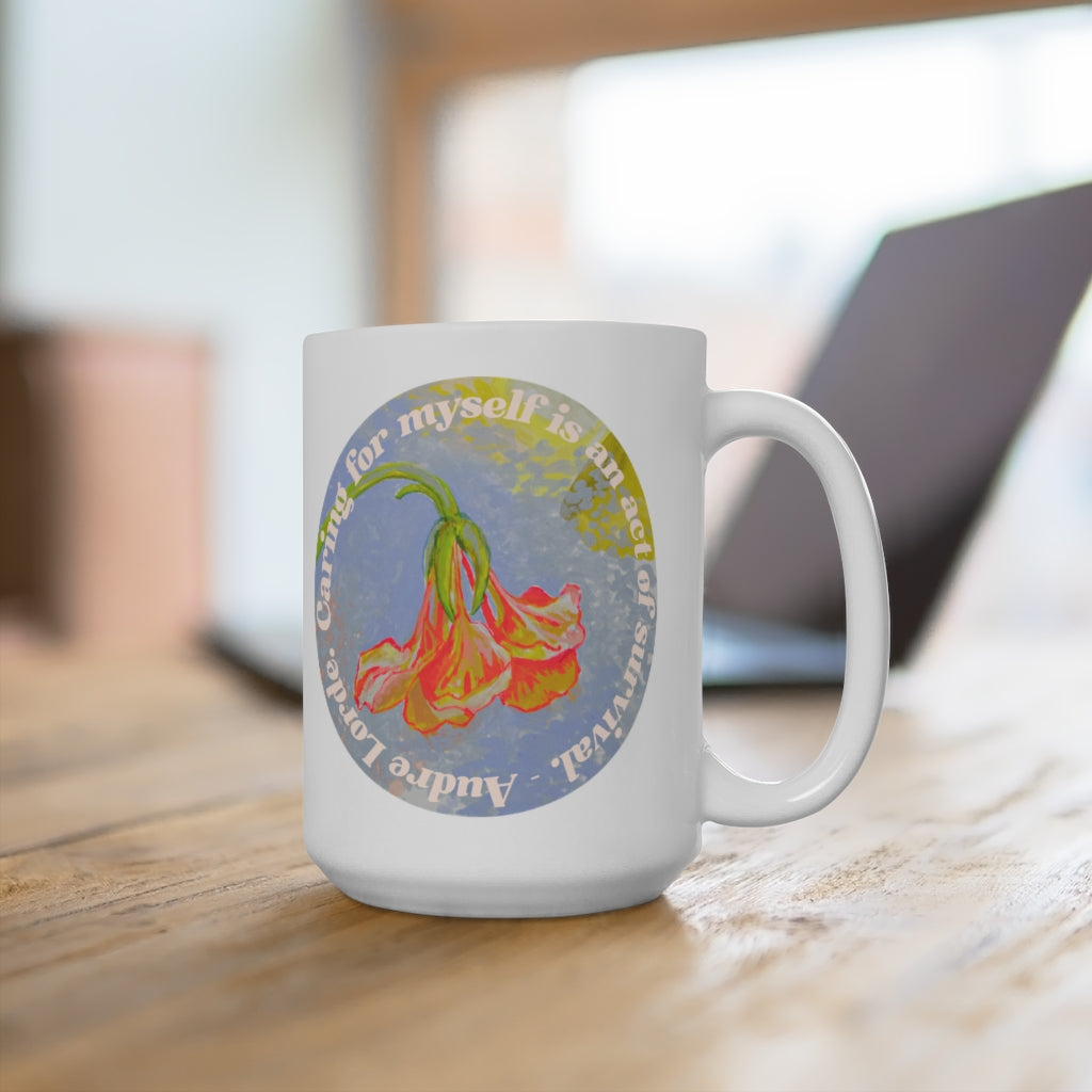 Caring For Myself Is An Act Of Survival, Audre Lorde: Feminist Mug