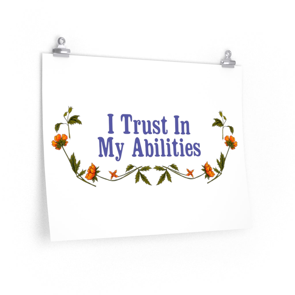 I Trust In My Abilities: Mental Health Print
