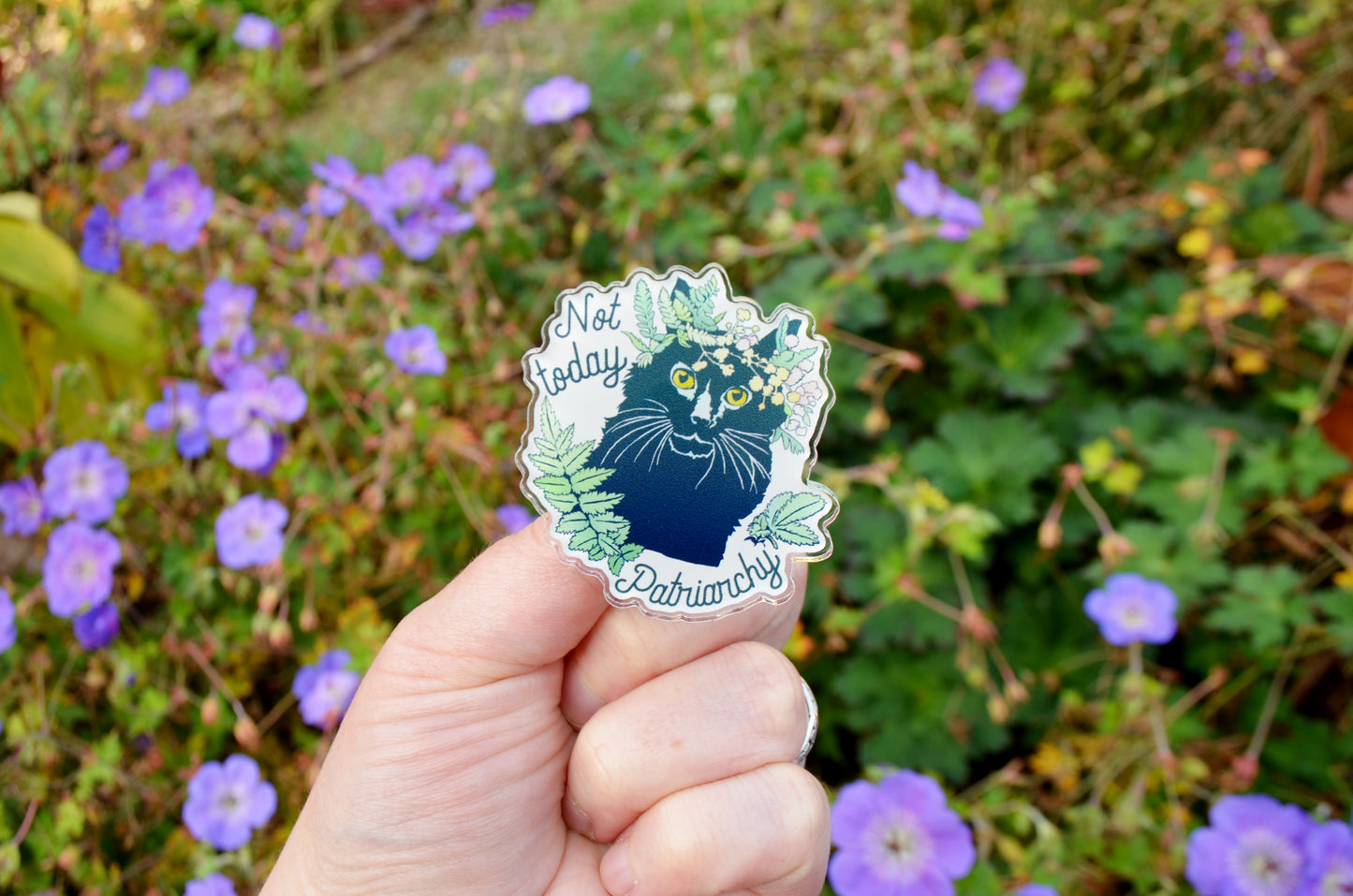 Not Today Patriarchy: Acrylic Pin