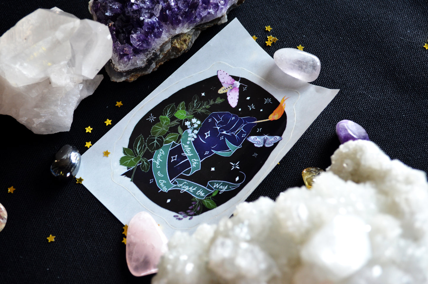 May The Bridges I Burn Light The Way: Self Care Sticker