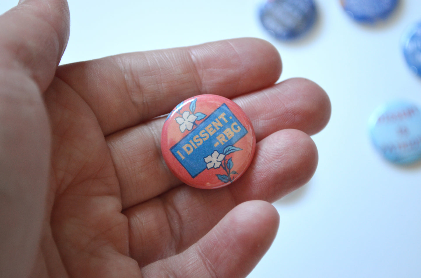 Ruth Bader Ginsburg 1" Pin Set