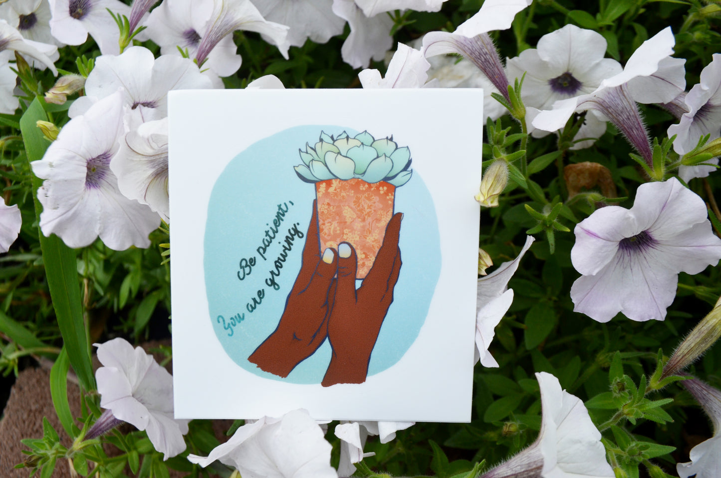 Be Patient You Are Growing: Self Care Laptop Sticker