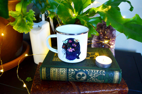 We Are The Children Of The Witches You Could Not Burn: Enamel Mug