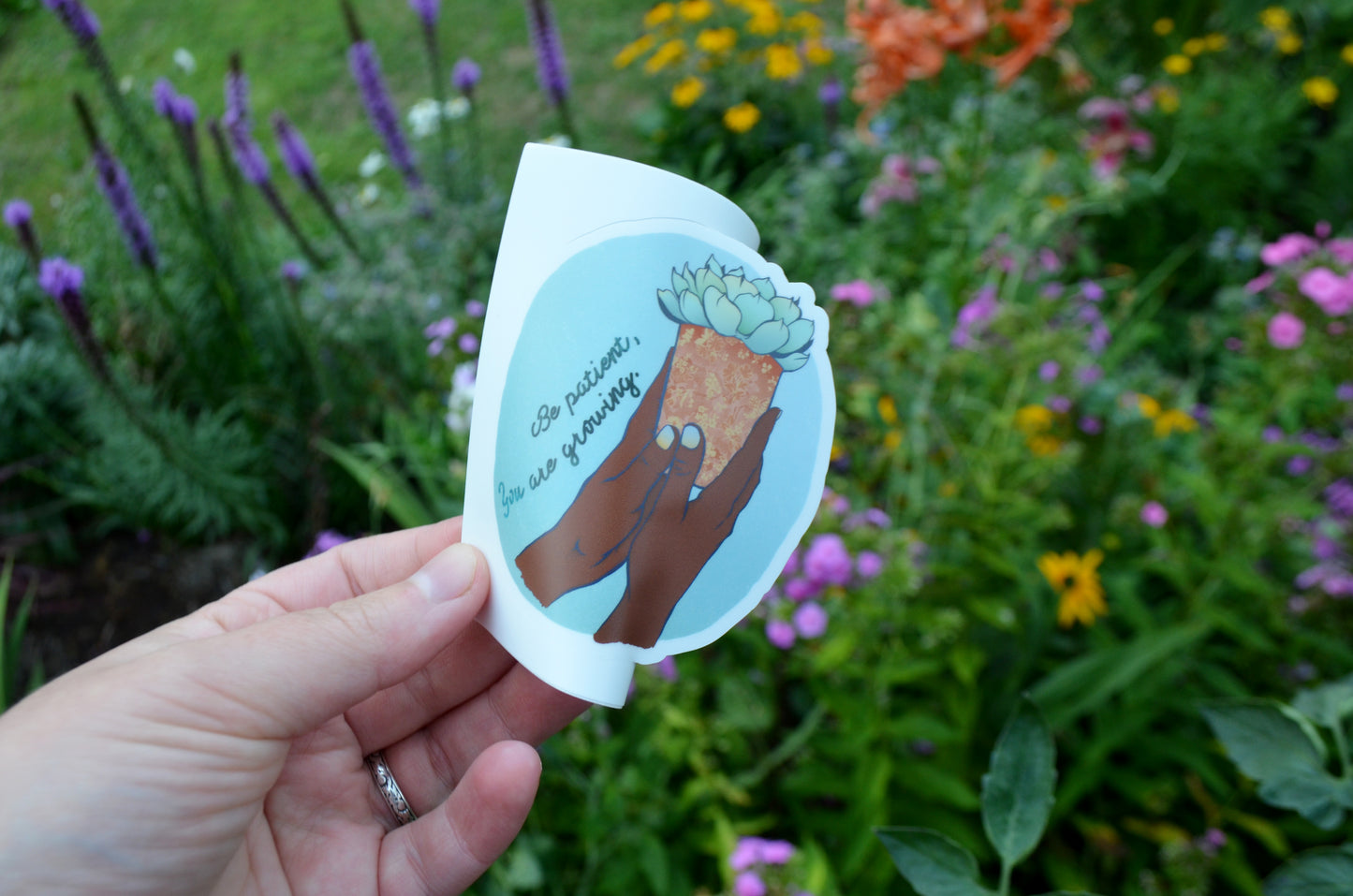 Be Patient You Are Growing: Self Care Laptop Sticker