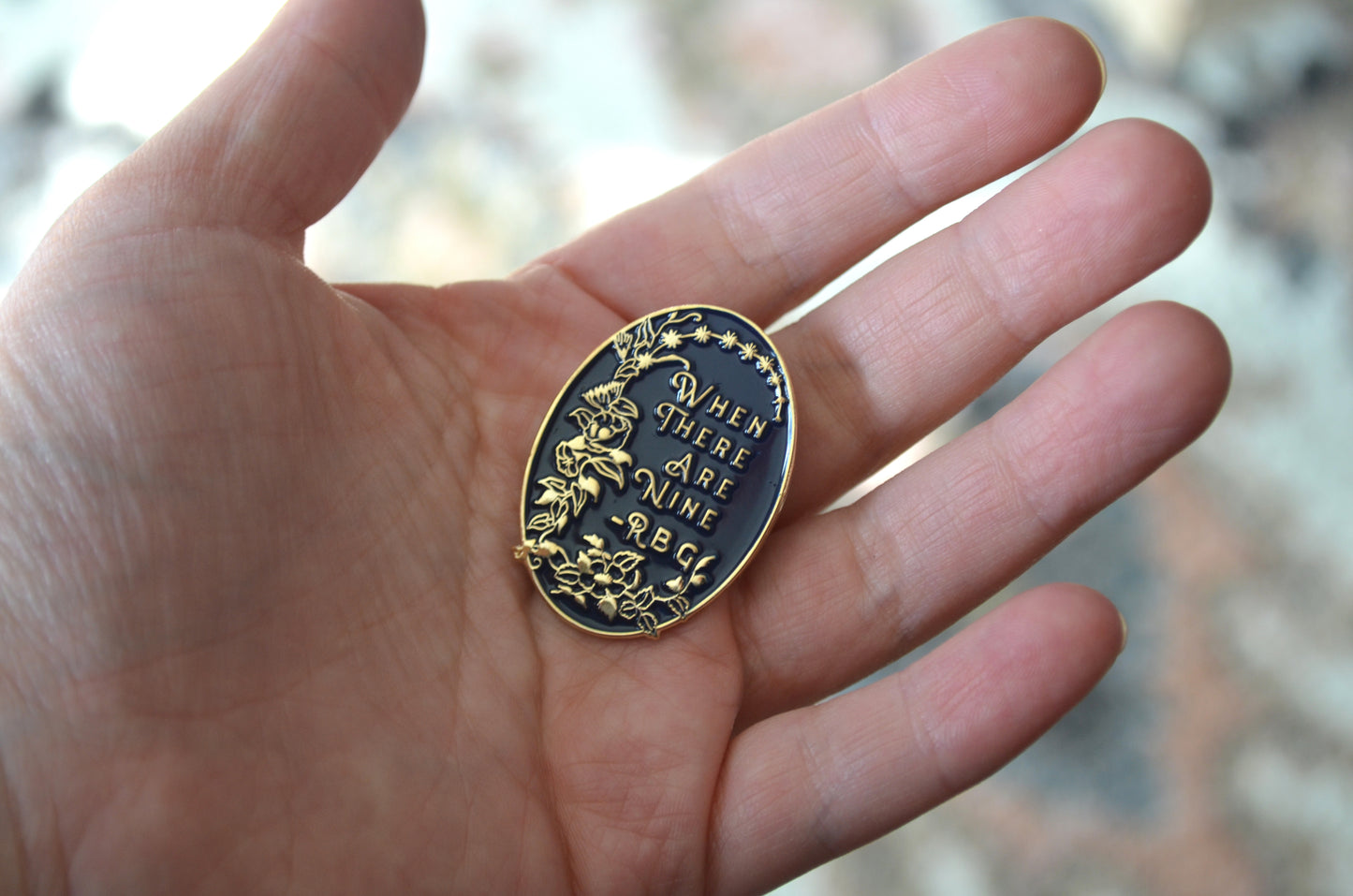 When There Are Nine, Ruth Bader Ginsburg: Enamel Pin