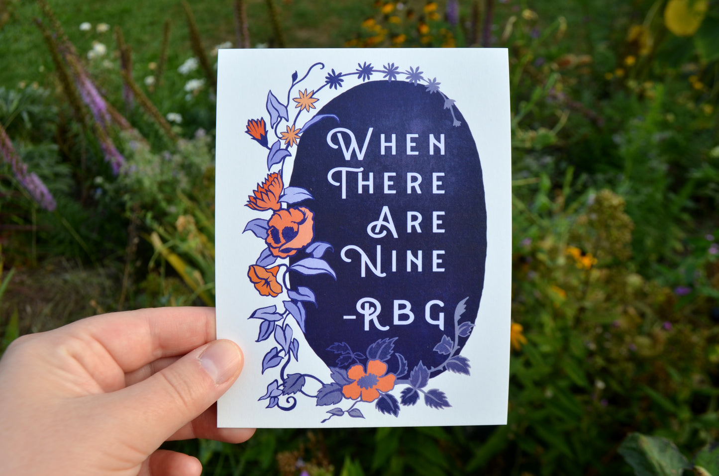 When There Are Nine, Ruth Bader Ginsburg: 4.2x5.5 Print