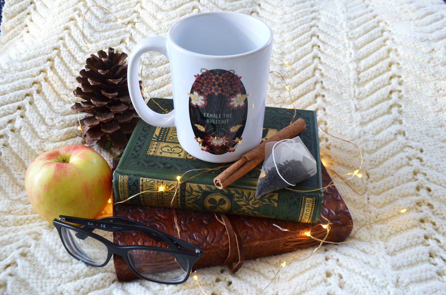 Exhale The Bullshit: Self Care Mug