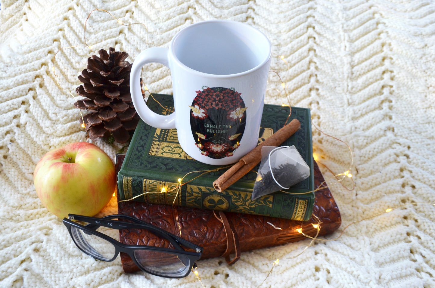 Exhale The Bullshit: Self Care Mug